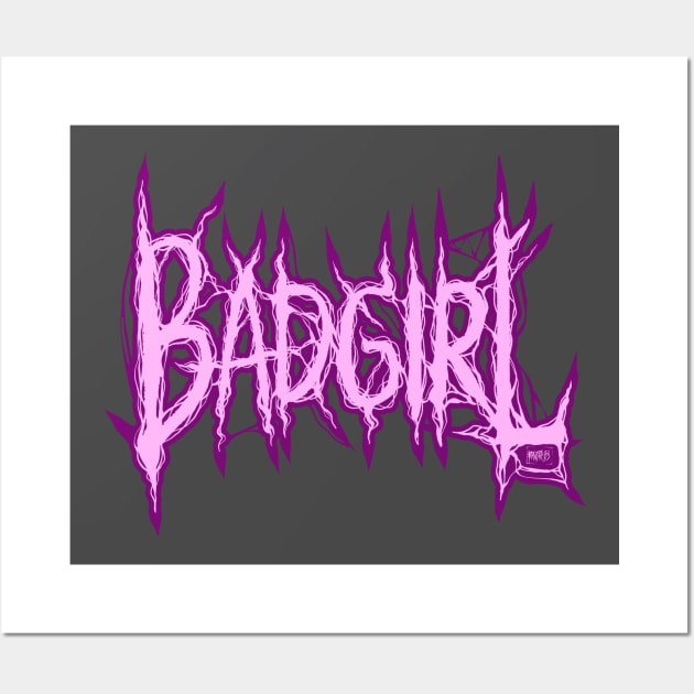 Badgirl Wall Art by RizanDoonster